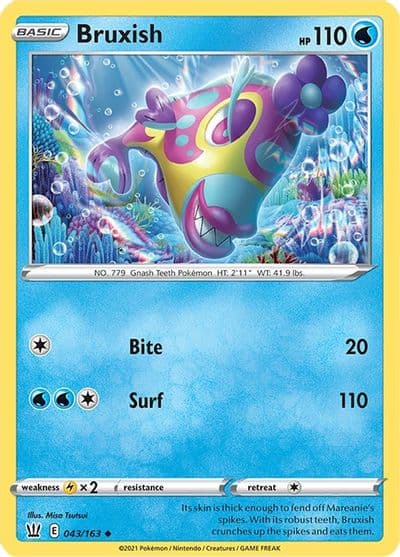 Bruxish SWSH05: Battle Styles Pokemon card