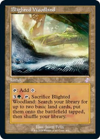 Blighted Woodland Time Spiral: Remastered Magic card