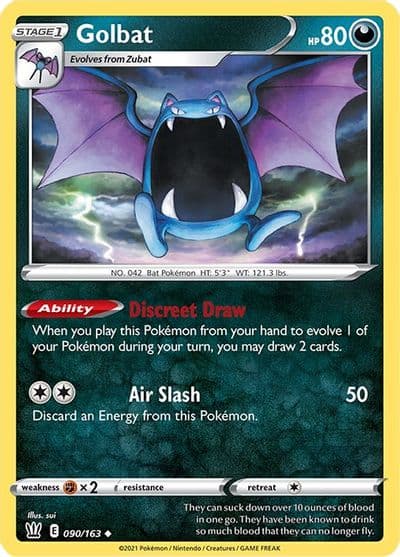 Golbat SWSH05: Battle Styles Pokemon card