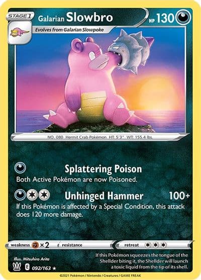 Galarian Slowbro SWSH05: Battle Styles Pokemon card