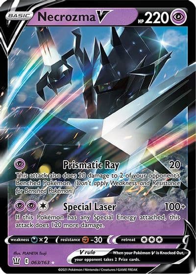 Necrozma V SWSH05: Battle Styles Pokemon card