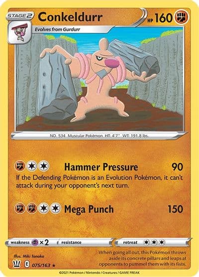 Conkeldurr SWSH05: Battle Styles Pokemon card