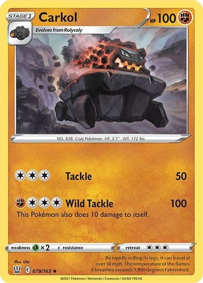 Carkol SWSH05: Battle Styles Pokemon card