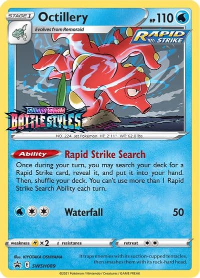 Octillery - SWSH089 (Prerelease) SWSH: Sword & Shield Promo Cards Pokemon card