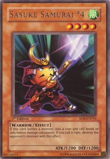 Sasuke Samurai 4 Rise of Destiny Yu-Gi-Oh! card