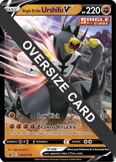 Single Strike Urshifu V - SWSH106 Jumbo Cards Pokemon card