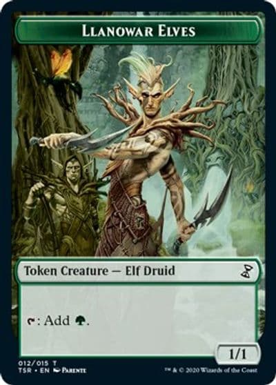 Llanowar Elves Token Time Spiral: Remastered Magic card
