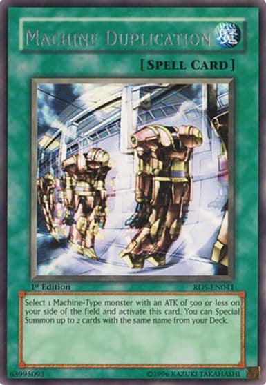 Machine Duplication Rise of Destiny Yu-Gi-Oh! card