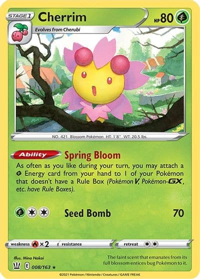 Cherrim Deck Exclusives Pokemon card