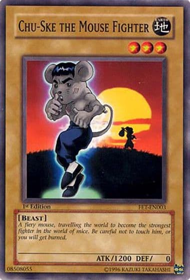 Chu Ske The Mouse Fighter Flaming Eternity Yu-Gi-Oh! card