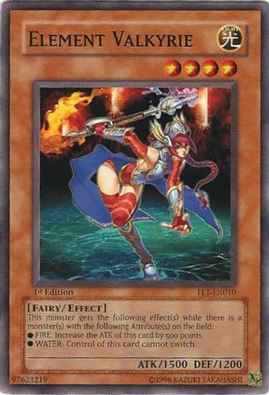 Element Valkyrie Flaming Eternity Yu-Gi-Oh! card