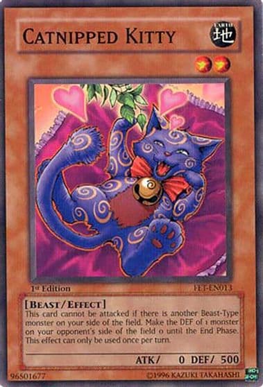 Catnipped Kitty Flaming Eternity Yu-Gi-Oh! card