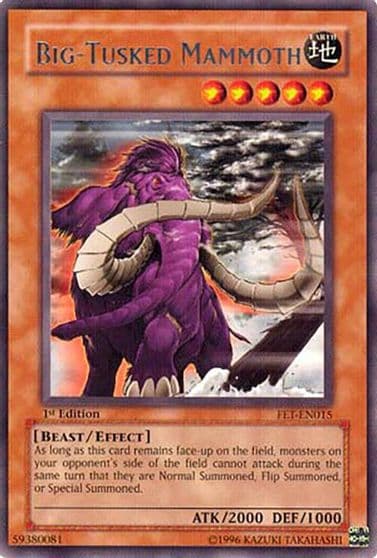 Big Tusked Mammoth Flaming Eternity Yu-Gi-Oh! card