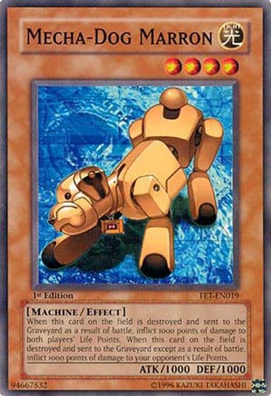 Mecha Dog Marron Flaming Eternity Yu-Gi-Oh! card