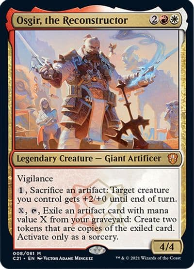 Osgir the Reconstructor Commander 2021 Magic card