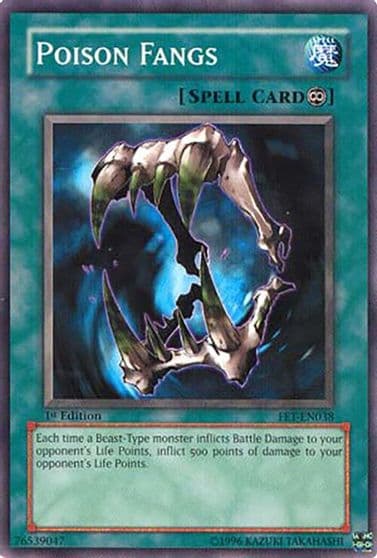 Poison Fangs Flaming Eternity Yu-Gi-Oh! card