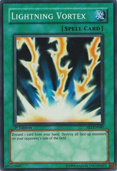 Lightning Vortex Flaming Eternity Yu-Gi-Oh! card