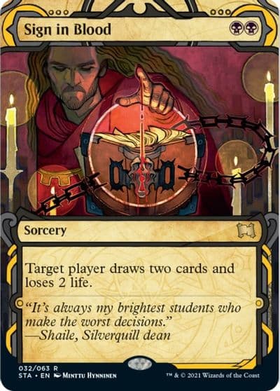 Sign in Blood Strixhaven: Mystical Archive Magic card