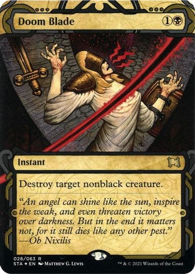 Doom Blade Foil Etched Strixhaven: Mystical Archive Magic card