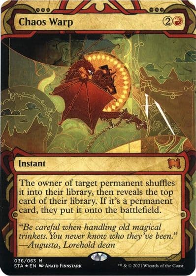 Chaos Warp Foil Etched Strixhaven: Mystical Archive Magic card