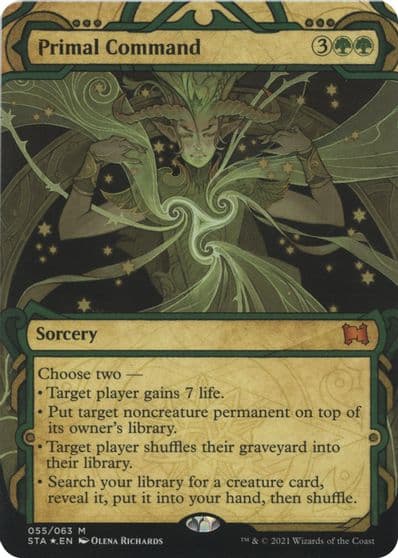 Primal Command Foil Etched Strixhaven: Mystical Archive Magic card