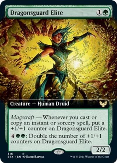 Dragonsguard Elite Extended Art Strixhaven: School of Mages Magic card