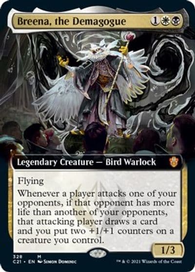 Breena the Demagogue Extended Art Commander 2021 Magic card