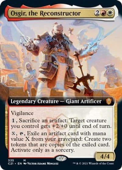 Osgir the Reconstructor Extended Art Commander 2021 Magic card