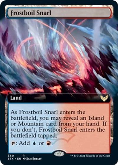 Frostboil Snarl Extended Art Strixhaven: School of Mages Magic card