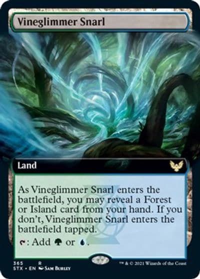 Vineglimmer Snarl Extended Art Strixhaven: School of Mages Magic card