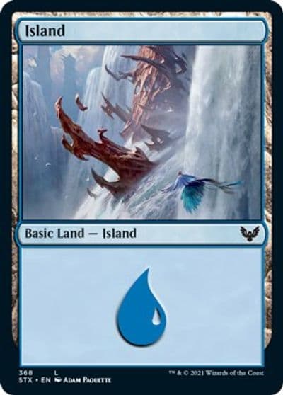 Island 368 Strixhaven: School of Mages Magic card