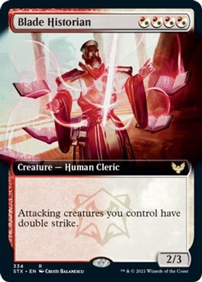 Blade Historian Extended Art Strixhaven: School of Mages Magic card