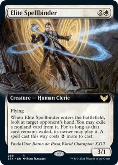 Elite Spellbinder Extended Art Strixhaven: School of Mages Magic card