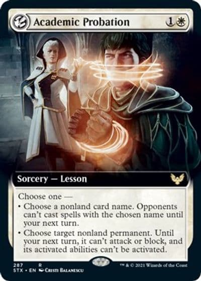 Academic Probation Extended Art Strixhaven: School of Mages Magic card
