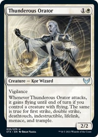 Thunderous Orator Strixhaven: School of Mages Magic card