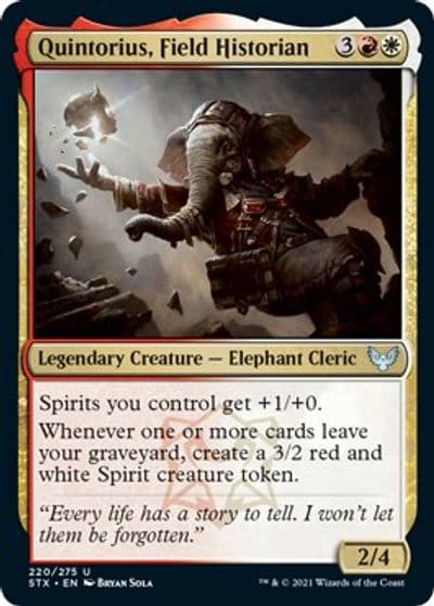 Quintorius Field Historian Strixhaven: School of Mages Magic card
