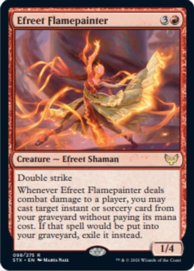 Efreet Flamepainter Strixhaven: School of Mages Magic card