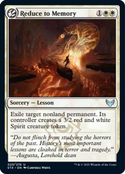 Reduce to Memory Strixhaven: School of Mages Magic card