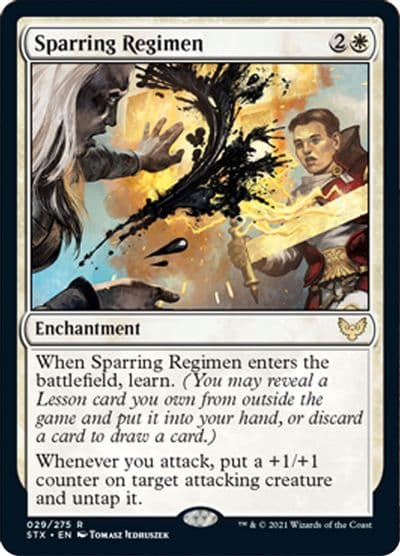 Sparring Regimen Strixhaven: School of Mages Magic card