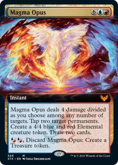 Magma Opus Extended Art Strixhaven: School of Mages Magic card