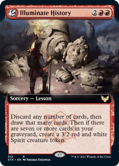 Illuminate History Extended Art Strixhaven: School of Mages Magic card