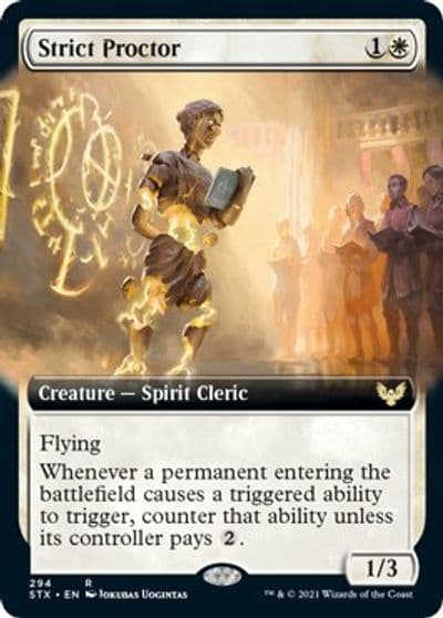 Strict Proctor Extended Art Strixhaven: School of Mages Magic card