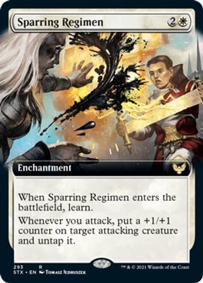 Sparring Regimen Extended Art Strixhaven: School of Mages Magic card