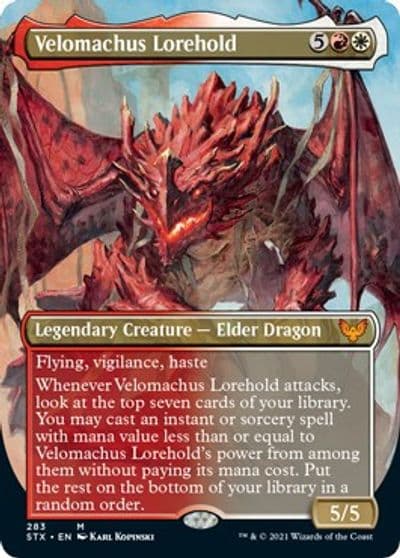 Velomachus Lorehold Borderless Strixhaven: School of Mages Magic card