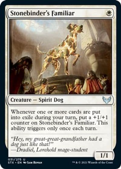 Stonebinders Familiar Strixhaven: School of Mages Magic card