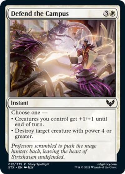 Defend the Campus Strixhaven: School of Mages Magic card