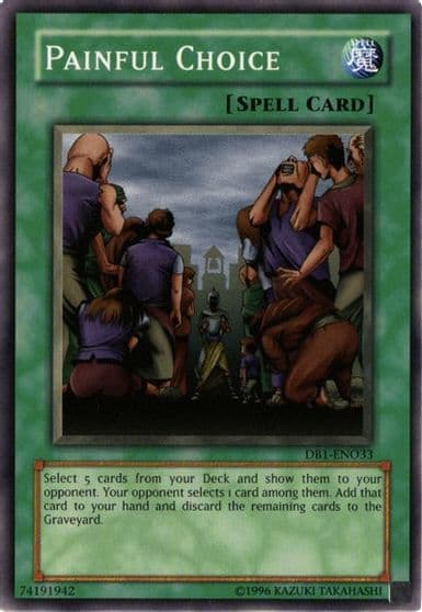 Painful Choice Dark Beginning 1 Yu-Gi-Oh! card