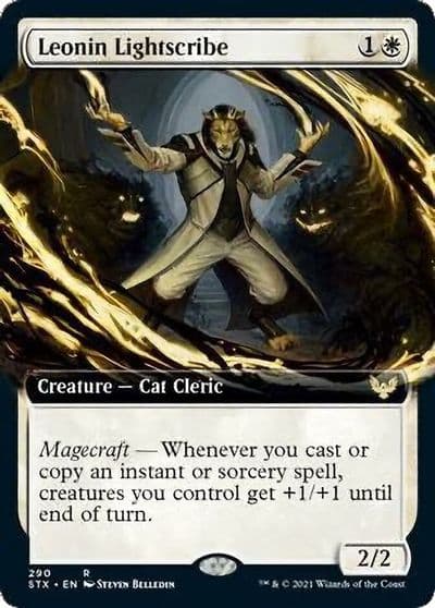 Leonin Lightscribe Extended Art Strixhaven: School of Mages Magic card