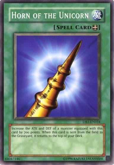 Horn of the Unicorn Dark Beginning 1 Yu-Gi-Oh! card