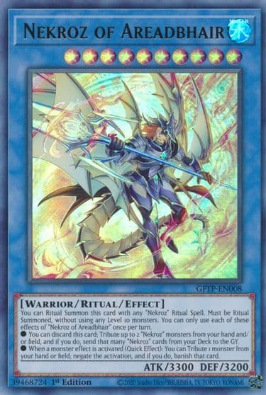Nekroz of Areadbhair Ghosts From the Past Yu-Gi-Oh! card